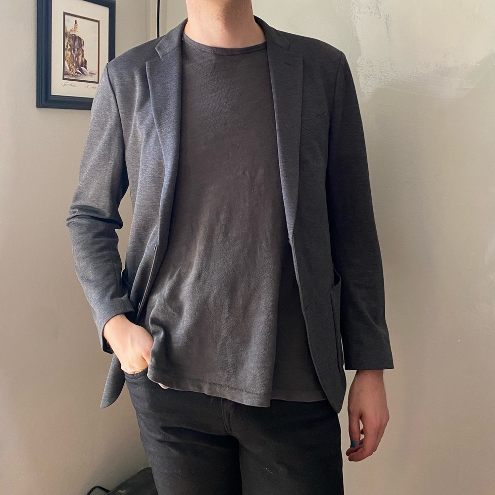 Dress up Dress down; no-wrinkle blazer